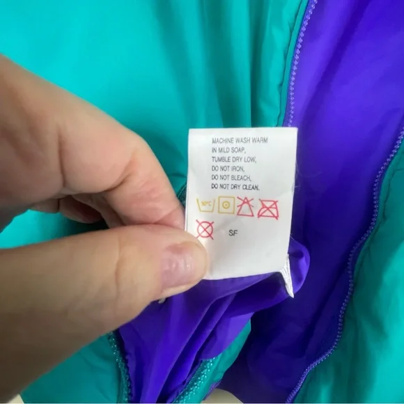 Columbia Men's Reversible All Weather Jacket Purple & Teal Size Large - Picture 11 of 14